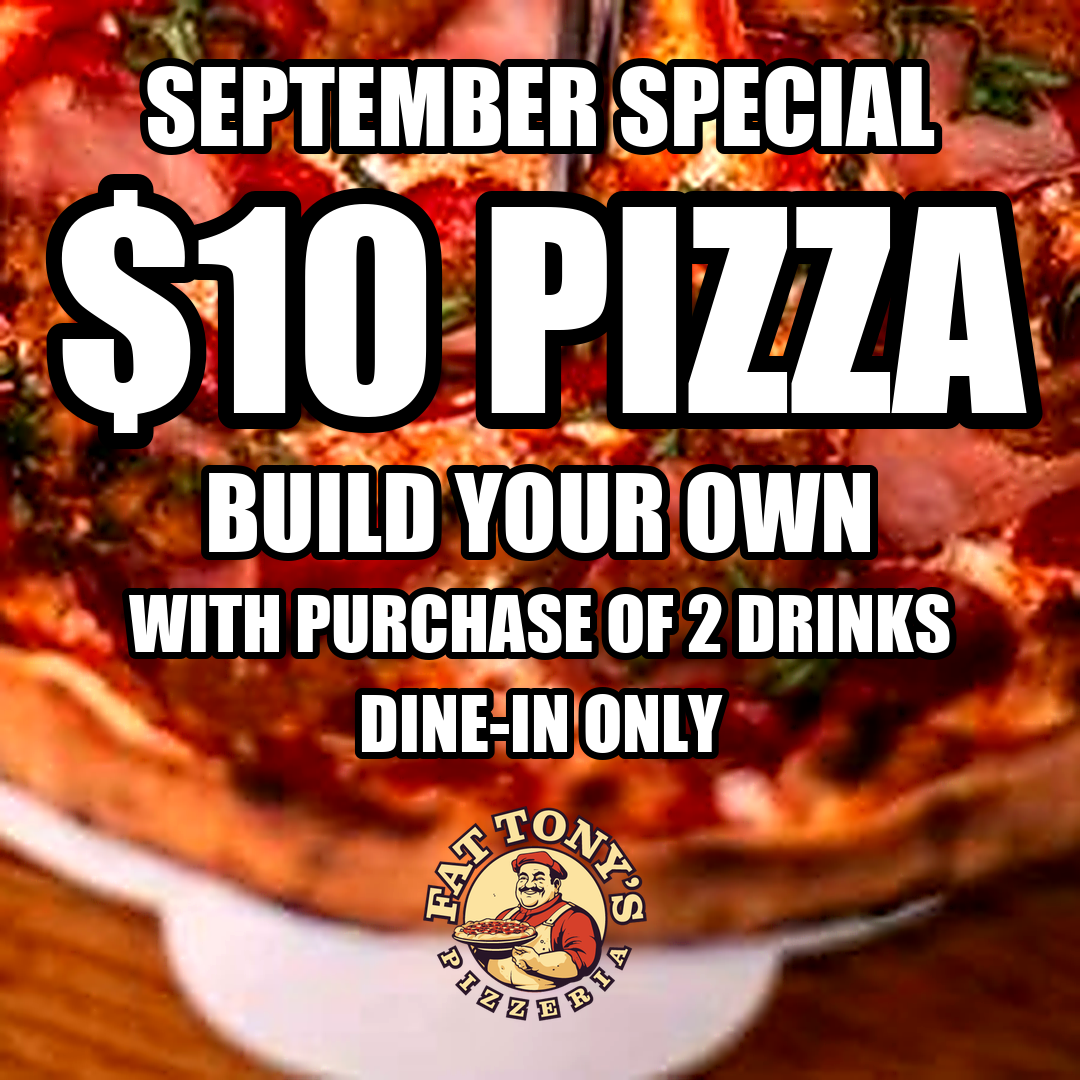 Build your own pizza September special